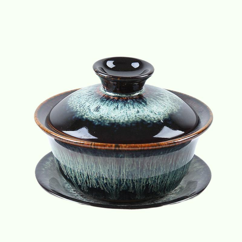 120 ml porselein Gaiwan Kung Fu Tea Set Ceramics Teapot voor reis draagbare thee Tureen theekops thee Ceremonie Drinkware -accessoires