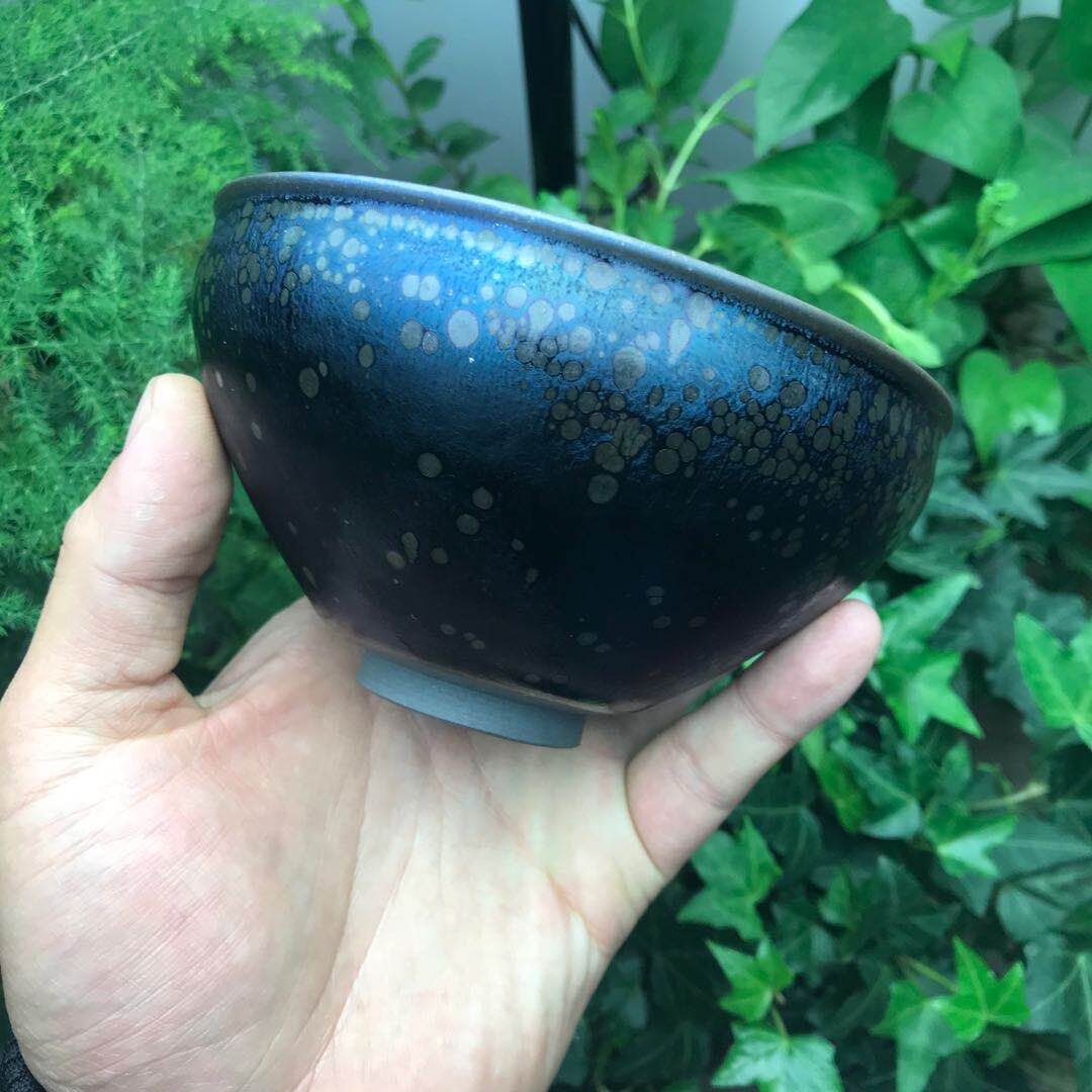 Jianzhan Glorious Change Tenmoku Teacups by Fei Yang Large Tea Bowl DIA.12.7cm 일본어 말차 그릇 도자기 머그잔 선물 상자