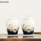 Handbemalte versiegelte Keramik-Teedose für den Haushalt, getrocknete Früchte, Snacks, Aufbewahrungstank, Reise-Teedosen, Oolong-Tieguanyin-Behälter