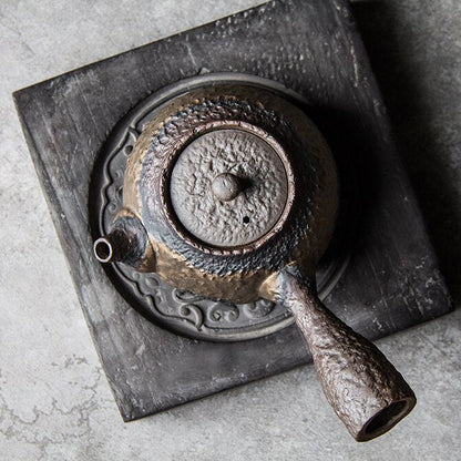 Keramisk Kyusu tekannkokare kinesisk keramisk te -potten 220 ml