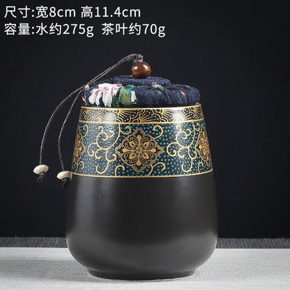 Cerâmica selada jar chá Caddy Tea caixa