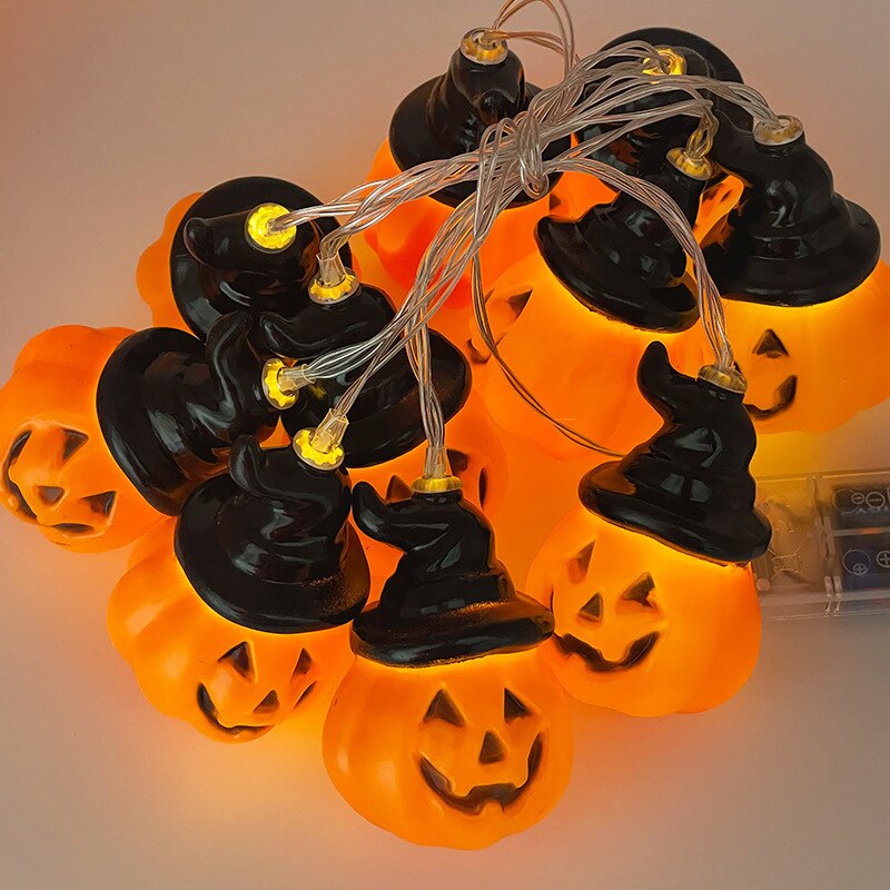 Halloween Labu LED lampu lampu kreatif Hiasan Lantern Flashing Light Gypsophila Ghost Festival Berpakaian Berkilau