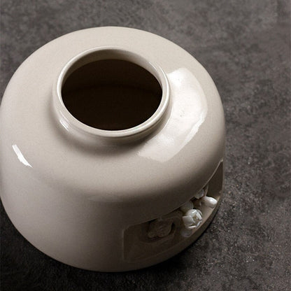 Små kæledyrsminder begravelses urne kremation urn til kæledyr aske hånd lavet i keramik