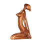 Yoga-Meditationsstatue aus Holz, handgefertigt, abstrakte Yoga-Pose, Skulptur, Holzschnitzerei, kreative Tischornamente für Wohnzimmer 