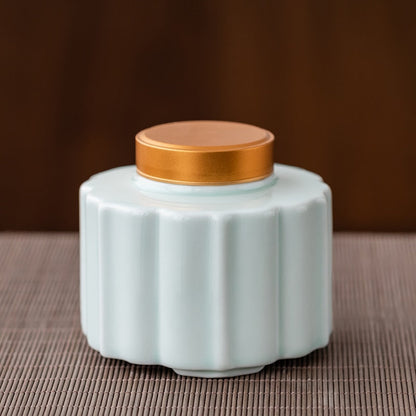 Чайная керамическая банка с герметичной банкой-защищенной стойкой для хранения чайная коробка Организатор чай сахарная чаша пищевые контейнер декоративные банки