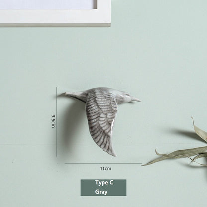 3D Ptaki ceramiczne kształt wiszący ścienne dekoracje proste dekoracje domu