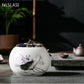 Chinesische Keramik-Teedose mit großem Fassungsvermögen, versiegelter Vorratstank, tragbare Reise-Teedosen, Teebehälter, Kaffeekanister, Bonbonglas