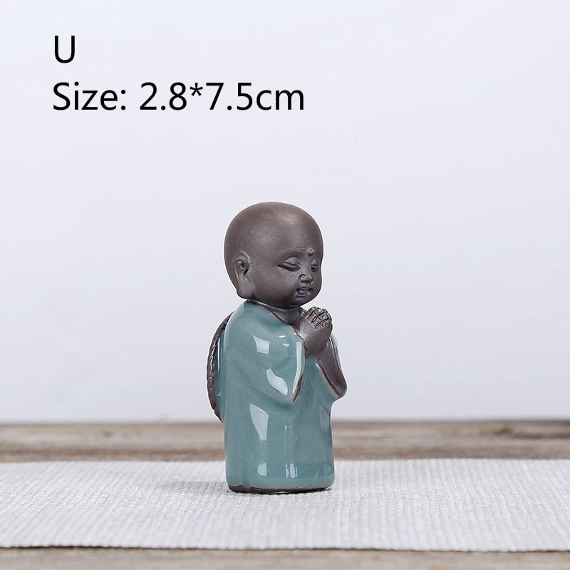 F Bonsai Fairy Garden Ornament Ceramic фигура Ge Yao zen означает маленький монаш