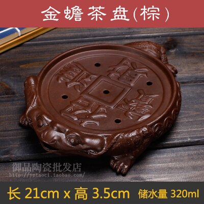1 peça Purple Clay Tea Bandys Mascot Pet China Gifts Business Decoração Presente de casamento