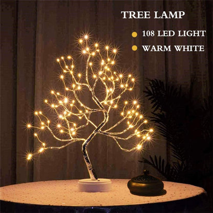 LED natlys mini juletræ kobbertråd Garland lampe til børn hjem soveværelse dekoration dekor fe lys feriebelysning