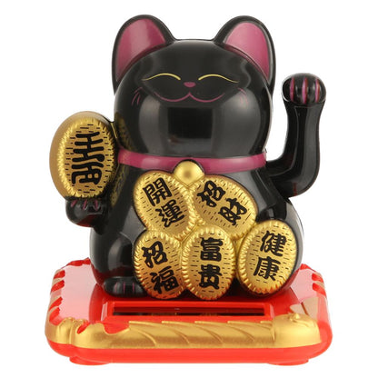 Kinesisk lycklig katt rikedom som vinkar skakande hand förmögenhet välkomstkatt hemhantverk