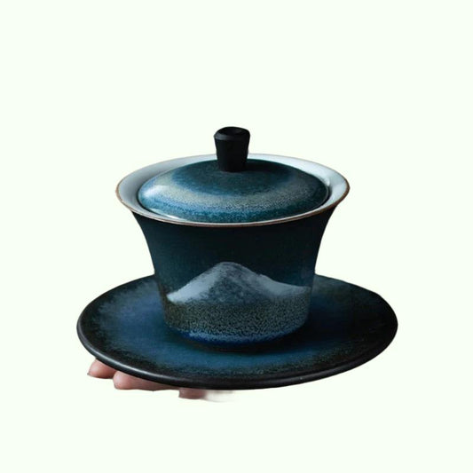 Luwu ceramiczny gajwan ręcznie malowany górski porcelanę Tureen 140 ml