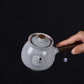 Théière Kyusu japonaise en céramique, Vintage, poignée latérale, verres à thé, 200ML