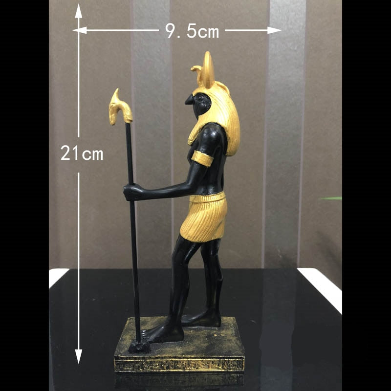 Mısır anubis göz güneş tanrısı totem heykel, tahsil edilebilir heykel heykel figür heykel Mısır ev masaüstü dekorasyon köpek tanrı