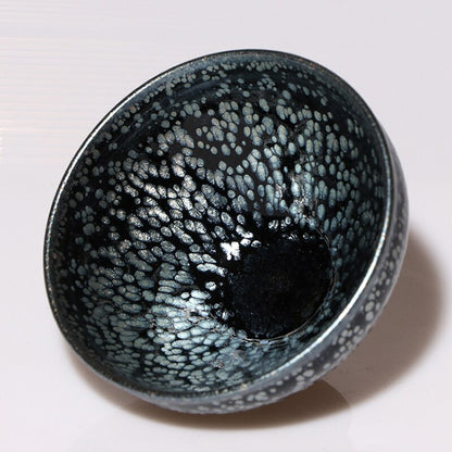 Chinese Ancient Style Tenmoku Tea Cup Porcelain Japanese Matcha Tea Bowl Ceramic Cups Container Teaware Drinkware/JIANZHAN
