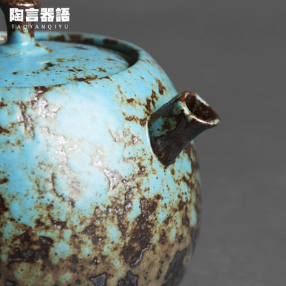 Китайский стиль ретро из керамора «Прайс» с ручной печатью, керамика ручной работы, персонализированный чайщик