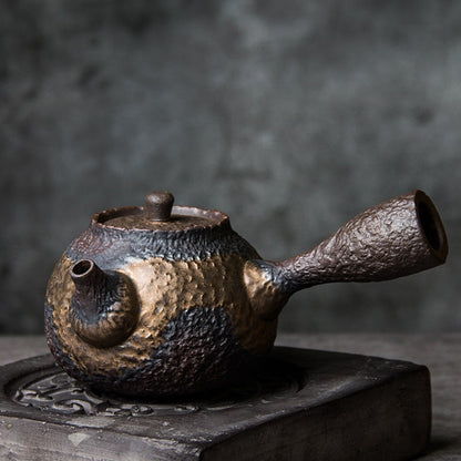 Cerámica kyusu tetera tetera china té de cerámica maceta 220ml