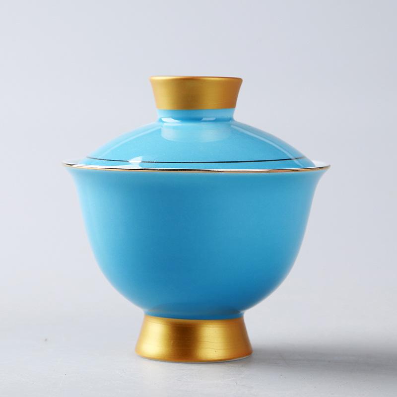Tradizioni cinesi Gaiwan ceramica set da tè kungfu tazze da tè in porcellana ciotola tè tureen per il bollitore da viaggio utensili da bevande 180ml