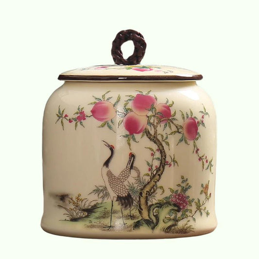 Vintage te caddies kan potte kasse krukke containere keramisk forseglet celadon husholdning te gave boligindretning;
