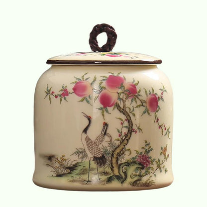 Vintage Çay Cadies Pot Kutusu Kavanoz Kapları Seramik Mühürlü Celadon Ev Çay Hediyesi Ev Dekorasyonu yapabilir;