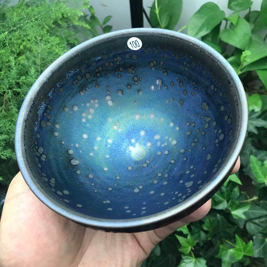 Jianzhan Glorious Change Tenmoku Teaucups by Fei Yang Large Tea Bowl dia.12.7cm Japanidica Bowl Porcelain Mugsギフトボックス