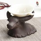 1 Stück lila Ton Maskottchen Tee Haustier Zubehör Handwerk Vieh Home Dekoration Business Geschenk Einrichtung 