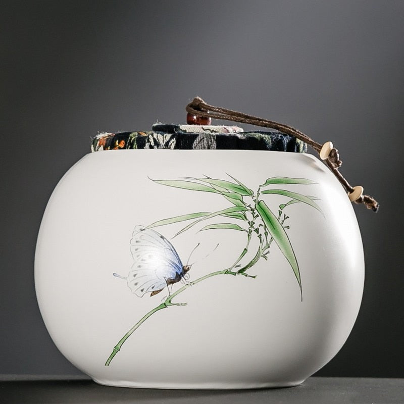 Chiński ceramiczny herbatę Caddy duża pojemność uszczelniona zbiornik do przechowywania przenośne pudełka na herbatę pojemniki na herbatę kawa pojemnik na cukierki słoik