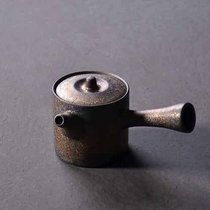 Japonya Seramik Kyusu Çaydanlar Vintage Çin Kung Fu Çay Pot İçecek Sware 200ml