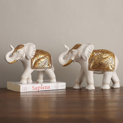 Lucky mascotte antica scultura elefante per la casa decorazione del soggio