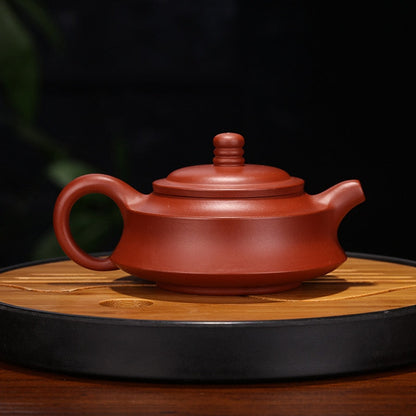 Yixing, lila lera tekanna, handvilliga dahongpao, stenskopa kung, fu tekannte, dryckkläder, kostym för mörkt te, teaware,