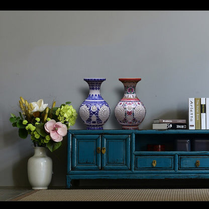 وصول جديدة العتيقة جينغدتشن السيراميك زهرية الصينية الأزرق والأبيض مزهرية من البورسلين لديكور المنزل