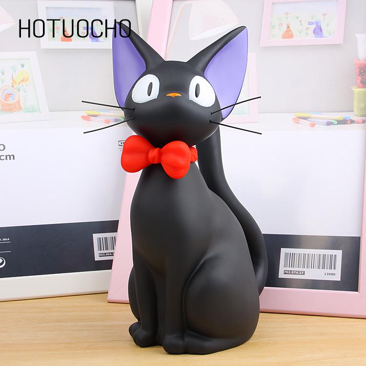 Hotuocho Black Cat Saving Box Figure Figure Money Box Animal Coin Bank Decor Modern Style Piggy Bank Cireturines Kids Gift