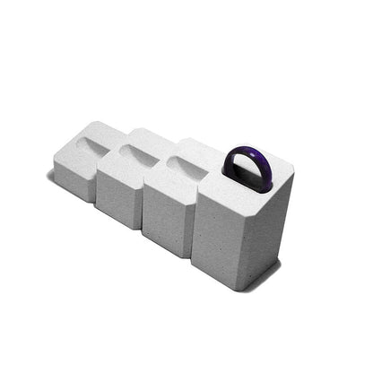 Cimento portadores de anel de concreto ornamentos simples retrô retrô exibir joalheria lojas de silicone molde