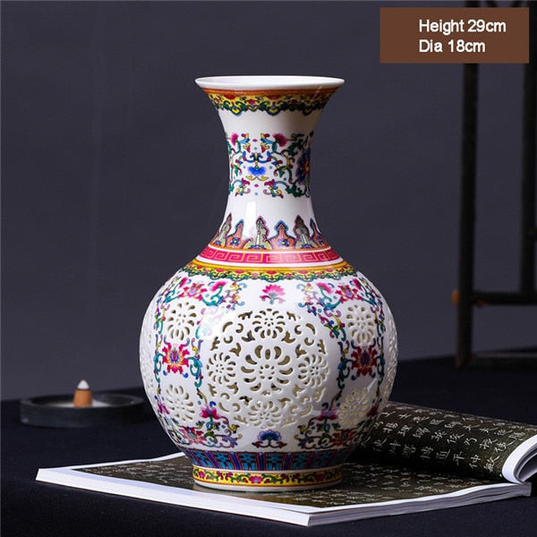 Jingdezhen – Vase Antique en céramique, Vase à fleurs chinois en porcelaine bleue et blanche pour la décoration de la maison, nouvel arrivage 