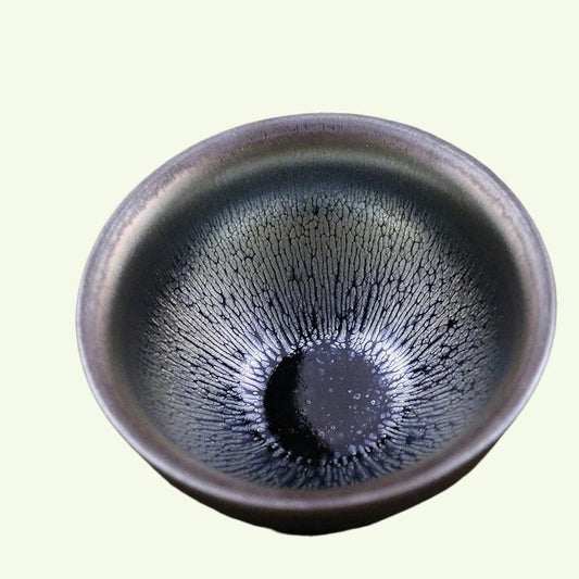 Jianzhan Best Tea Cup Chawan Bowl Tenmoku Clay Glaze China Pottery Ceremic Porcelain Handmade by Song Crafts
