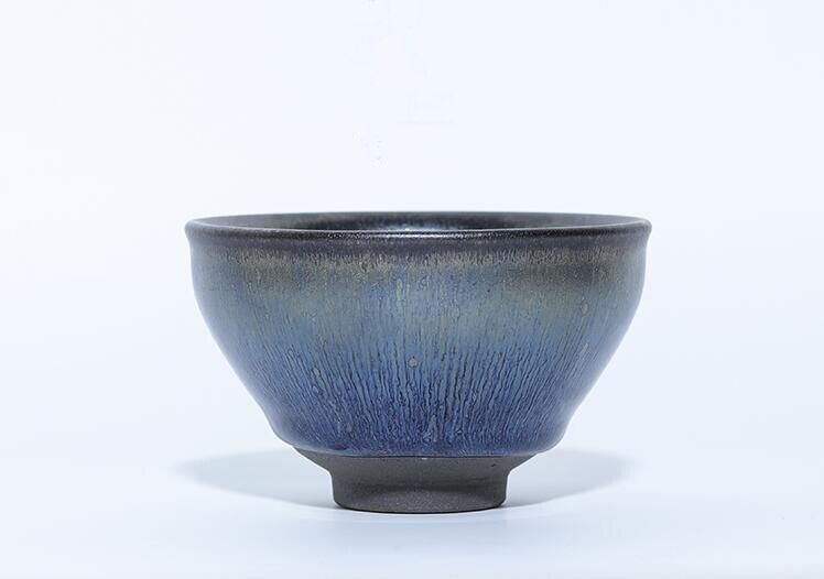 Jianzhan Oriental Tea Cups Natuurlijke keramische kom handgemaakte tenmoku -theekom