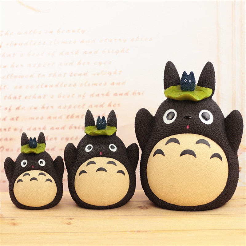 Anime Totoro Piggy Bank Resin Cartoon My Neighbour Totoro Money Box Japanese Figurines Birthday Kid Gift Coin Saving Box Storage