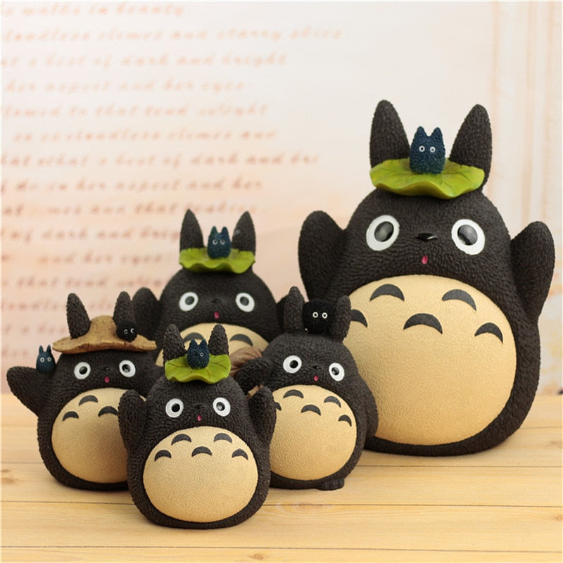 Anime totoro piggy bank resin caricatura mi vecina Totoro Money Box Figuras japonesas para niños Combinado de regalos Caja de ahorro de la caja de ahorro