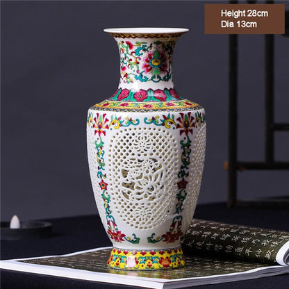 Новое прибытие антикварное джингхен керамическая ваза китайская синяя и белая фарфоровая цветочная ваза для домашнего декора