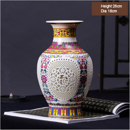 Ny ankomst Antikk Jingdezhen keramisk vase kinesisk blå og hvit porselen blomstervase for hjemmet dekor