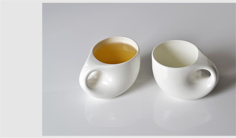 Cadeau de nouveauté, 240ML, conception de goutte d'eau, tasse à café nespresso créative en porcelaine tendre, tasse à bière en céramique 