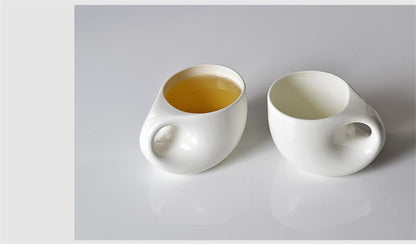 Nowatorski prezent, 240 ml, Water Drop Designe, Bone China Creative Nespresso Coffee Cup, Ceramic Beer Cub