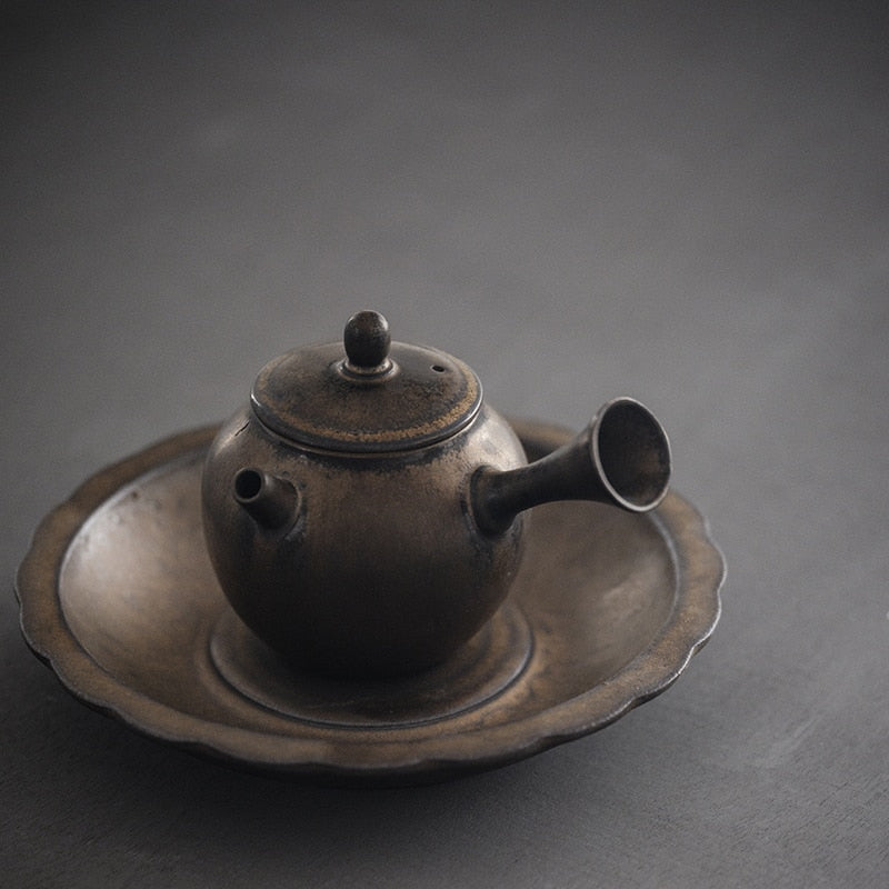 أباريق شاي كيوسو من السيراميك الياباني غلاية شاي وعاء شاي صيني أدوات للشرب 160 مللي