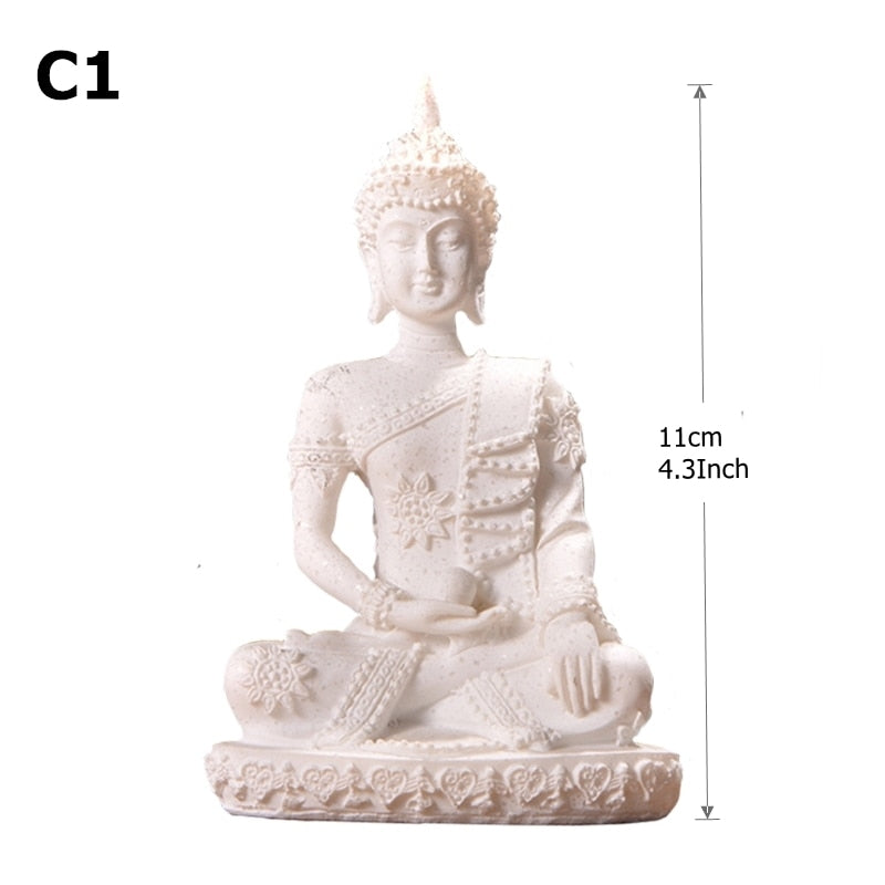 28 نمط مصغرة بوذا تمثال طبيعة الحجر الرملي فنغشوي تايلاند نحت على شكل بوذا الهندوسية تمثال ديكور المنزل حلية 15