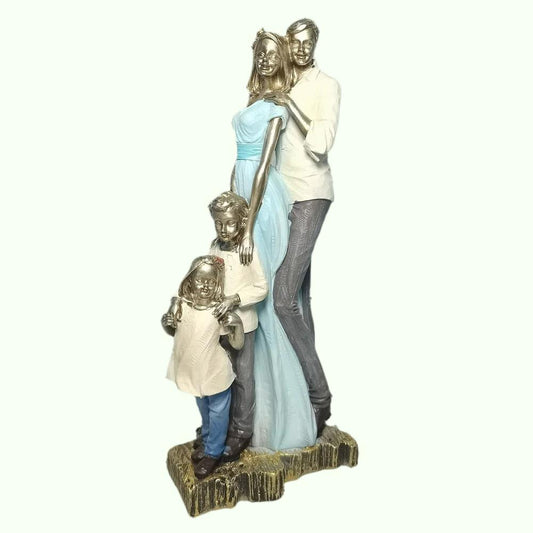 Patung keluarga resin kerajinan patung dekorasi rumah angka ornamen funiture aksesoris untuk ruang tamu