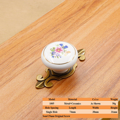 Lstaban Nya kinesiska moderna enkla lådskåp garderob vin skåp bokhylla keramisk enkelhål zinklegering rund handtag