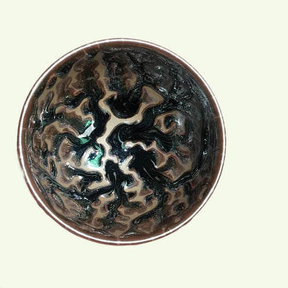 Jianzhan in stile albero unico tenmoku tazza di tè naturale minerale naturale glassata cinese ciotola tradizionale ciotola ceramica tè tela cerimonia kung fu