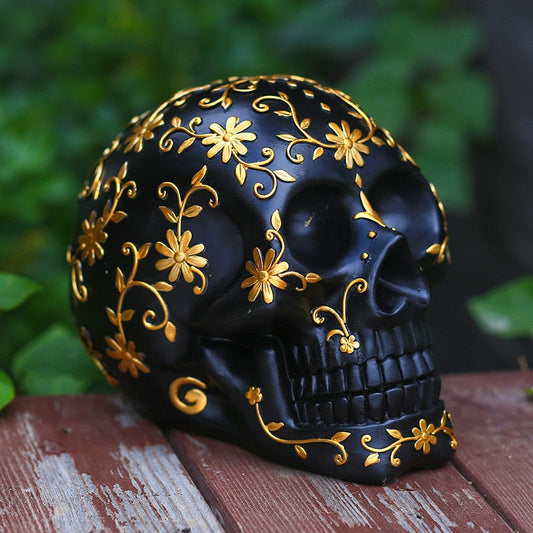 Halloween Pattern Skull Decoration Party Decoration Props Haunted House Holiday Decoration Resin Crafts