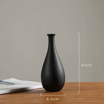 Vas Keramik Putih Modern Gaya Tiongkok Dirancang Sederhana Tembikar dan Vas Porselen Untuk Bunga Buatan Figurin Dekoratif
