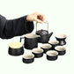 Service à thé de voyage Portable, théière en céramique, tasse à thé japonaise Kung Fu, bouilloire Puer Gaiwan, service à thé pour cérémonie du thé, 10/11 pièces
